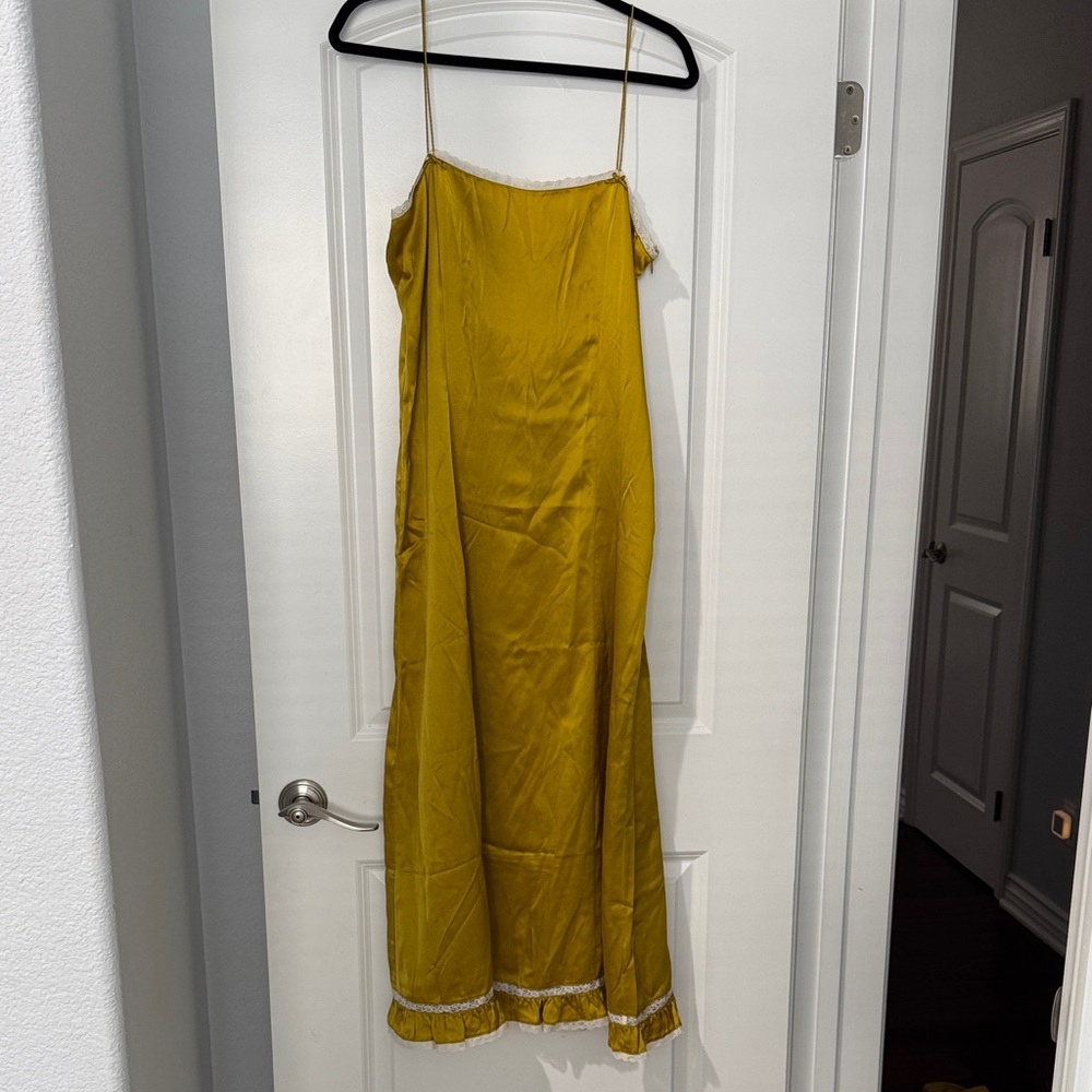 Doen Gold Spaghetti Strap Sundress Cocktail